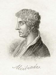 Alcibiades Cleiniou Scambonides, from 'Crabb's Historical Dictionary', published 1825 (litho) | Obraz na stenu