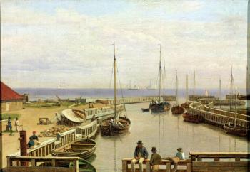 The Port of Dragor, 1826 (oil on canvas) | Obraz na stenu