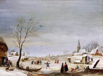 Winter Landscape (oil on canvas) | Obraz na stenu