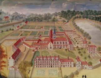 General View of the Abbey from 'l'Abbaye de Port-Royal', c.1710 (gouache on paper) | Obraz na stenu