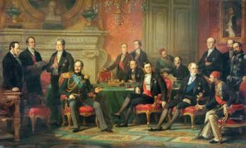 The Congress of Paris, 25 February to 30 March, 1856 (oil on canvas) | Obraz na stenu