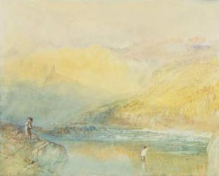 On the Mosell, near Traben Trarabach, c.1841 (w/c & graphite on paper) | Obraz na stenu