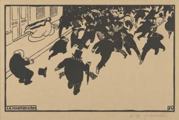 The Demonstration (La Manifestation), 1893 (woodcut on cream wove paper) | Obraz na stenu