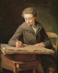 The young draughtsman, Carle Vernet, 1772 (oil on canvas) | Obraz na stenu