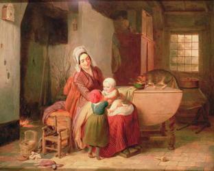 The Happy Mother (oil on canvas) | Obraz na stenu