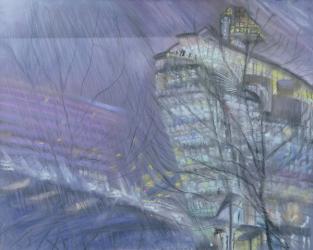 The Ark, Novotel Hotel, Hammersmith Flyover, 1999 (pastel on paper) | Obraz na stenu