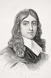 John Milton, from 'Old England's Worthies' by Lord Brougham and others, published London, c.1880s (litho) | Obraz na stenu