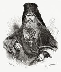 Feofan Prokopovich, from 'El Mundo en la Mano', published 1878 (litho) | Obraz na stenu