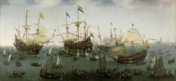 The Return to Amsterdam of the Second Expedition to the East Indies, 1599 (oil on canvas) | Obraz na stenu