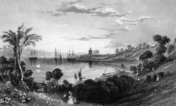 Wivenhoe, Essex, engraved by John Rogers, 1832 (engraving) | Obraz na stenu