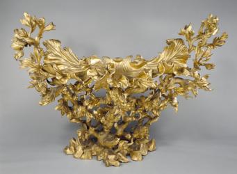 Side table attributed to Johann Paul Schor, c.1670 (gessoed and gilt poplar) | Obraz na stenu