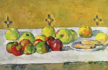 Still Life with Apples and Biscuits, c.1877 (oil on canvas) | Obraz na stenu
