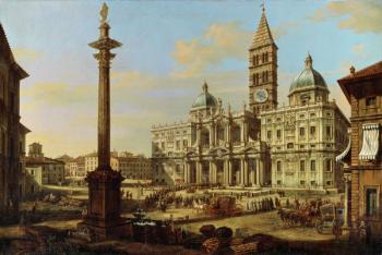 Santa Maria Maggiore, Rome, 1739 (oil on canvas) | Obraz na stenu