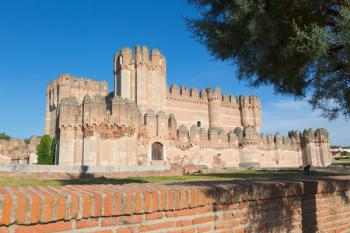 Coca, Segovia Province, Spain. Castillo de Coca. Coca castle. Important example of Mudéjar military architecture. | Obraz na stenu