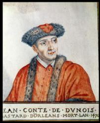 Jean d'Orleans (1409-68) Count of Dunois (w/c on paper) | Obraz na stenu