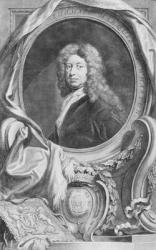 Portrait of Thomas Marquis of Wharton (1648-1715), engraved by Jacob Houbraken (1698-1780), published by P. Knanton, 1744 (engraving) (b/w photo) | Obraz na stenu