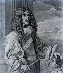 Prince Rupert of the Rhine (engraving) (b/w photo) | Obraz na stenu