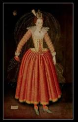 Lucy Harrington, Countess of Bedford, in a masque costume designed by Inigo Jones, 1606 | Obraz na stenu