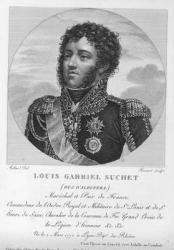 Louis-Gabriel Suchet (1770-1826) Duke of Albufera and Marshal of France (engraving) | Obraz na stenu