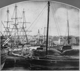 Whaling Port, New Bedford (b/w photo) | Obraz na stenu