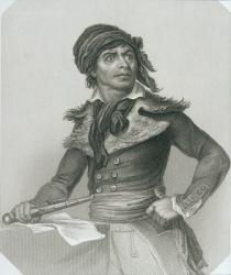 Portrait of Jean-Paul Marat (1743-93) (engraving) | Obraz na stenu