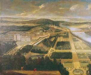 View of the Chateau and Gardens of St. Cloud, | Obraz na stenu