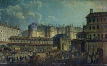 Demolition of the Bastille in 1789 (oil on canvas) | Obraz na stenu
