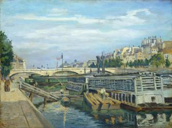 The Bridge of Louis Philippe, 1875 (oil on canvas) | Obraz na stenu