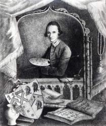 Thomas Beckwith (engraving) (b/w photo) | Obraz na stenu
