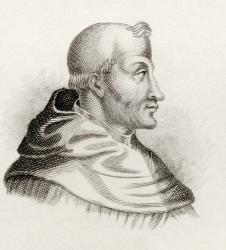 St. Thomas Aquinas, from 'Crabbes Historical Dictionary', published in 1825 (litho) | Obraz na stenu