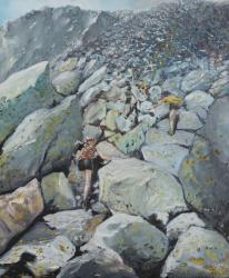 Uphill Fell race, 2013, (oil on canvas) | Obraz na stenu