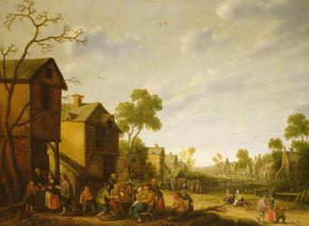 A Village Street Scene, 17th century | Obraz na stenu