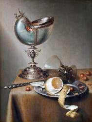 Still-Life with Nautilus Cup, c.1650 (oil on panel) | Obraz na stenu