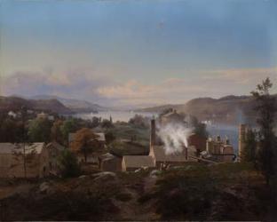 Poughkeepsie Iron Works (Bech’s Furnace), 1856 (oil on canvas) | Obraz na stenu