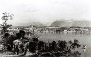 Geneva from Coligny, engraved by Robert Wallis (engraving) (b/w photo) | Obraz na stenu