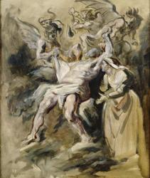 Job Tormented by the Demons (oil on canvas) | Obraz na stenu
