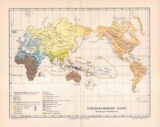 Ethnographic map of the world | Obraz na stenu