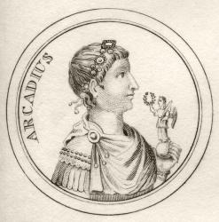 Flavius Arcadius, from 'Crabb's Historical Dictionary', published 1825 (litho) | Obraz na stenu