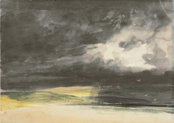 A Storm on the Coast (w/c on paper) | Obraz na stenu