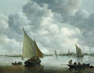 Fishingboat in an Estuary, 1655 (oil on canvas) | Obraz na stenu