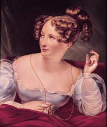 Portrait of Harriet Smithson (1800-54) (oil on canvas) | Obraz na stenu