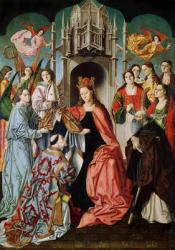 Presentation of the Chasuble to St. Ildefonso (oil on panel) | Obraz na stenu