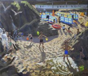 Waterfall,Porthmeor beach,St Ives,(oil on canvas) | Obraz na stenu