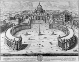 The Vatican, Rome (engraving) | Obraz na stenu