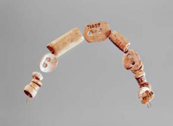 Necklace or bracelet, Seine-Oise-Marne Culture, 2800-2000 BC (bone & limestone) | Obraz na stenu