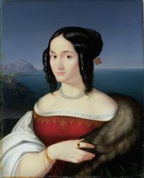 Carolina Grossi, the first Wife of the Artist, 1813-14 (oil on panel) | Obraz na stenu