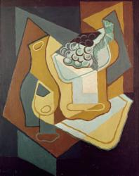 Bottle, Glass and Fruit Dish, 1921 (oil on canvas) | Obraz na stenu