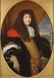 Portrait of Louis XIV (1638-1715), King of France and Navarre, in front of the Tuileries, c. 1643, (oil on canvas) | Obraz na stenu