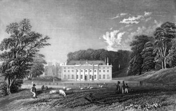 Weald Hall, Essex, engraved by John Rogers, 1833 (engraving) | Obraz na stenu