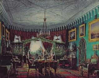 Drawing Room of Empress Alexandra Feodorovna (1798-1860) 1850s (w/c on paper) | Obraz na stenu